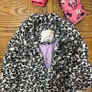 Wonderkids Black and White Blazer with Animal Print